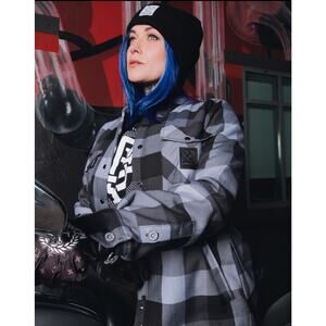NWT Dixxon La Muerte Sherpa Lined Flannel Jacket Size L